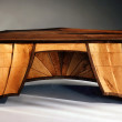 Walnut Desk, view one, Ray Kelso